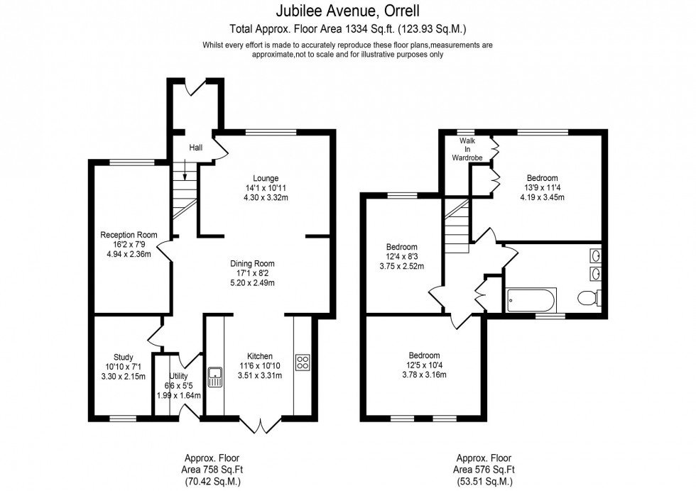 Floorplan for Jubilee Avenue, Orrell, WN5