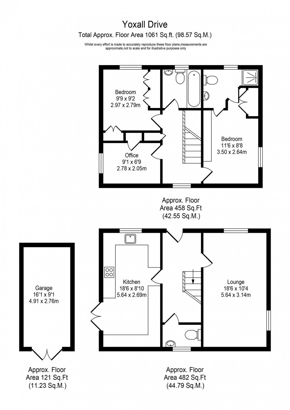 Floorplan for Yoxall Drive, Kirkby, L33