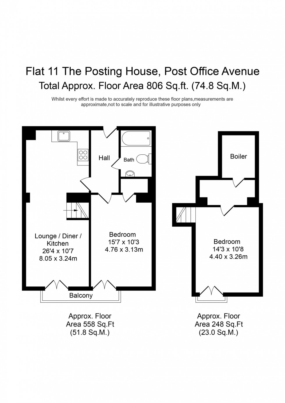 Floorplan for Post Office Avenue, The Posting House Post Office Avenue, PR9